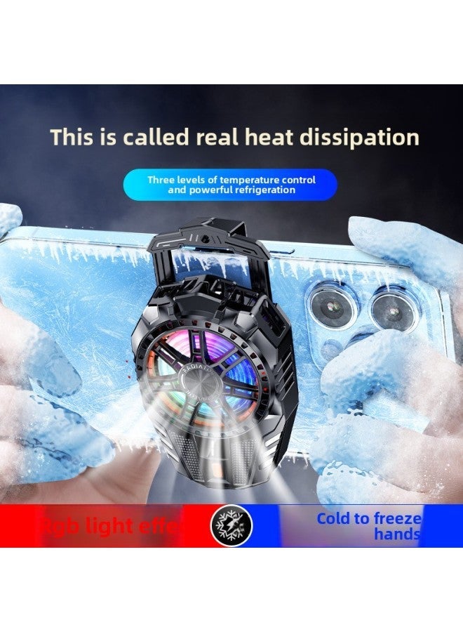 X76Pro Real Icing Radiator Back Clip X115 Magnetic Dual-purpose Mobile Phone Cooling Seconds Cold Semiconductor-Color:X119 Material (excluding Digital Display) - Image 2