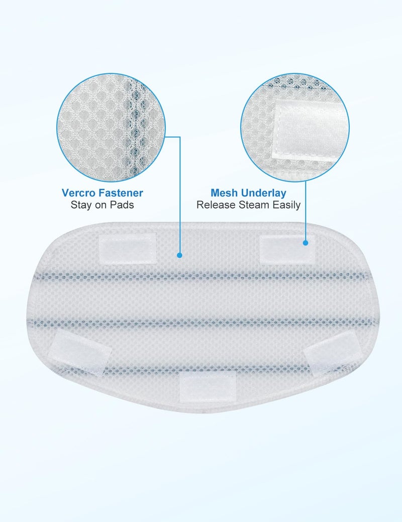 GFRED Steam Mop Pads Compatible with PurSteam ThermaPro 10-in-1 and ThermaPro 211 Steam Mop Cleaner Microfiber Pur steam Mop Replacement Pads Washable Reusable Steam Mop Pads for Steamer Floor Cleaning - Image 5