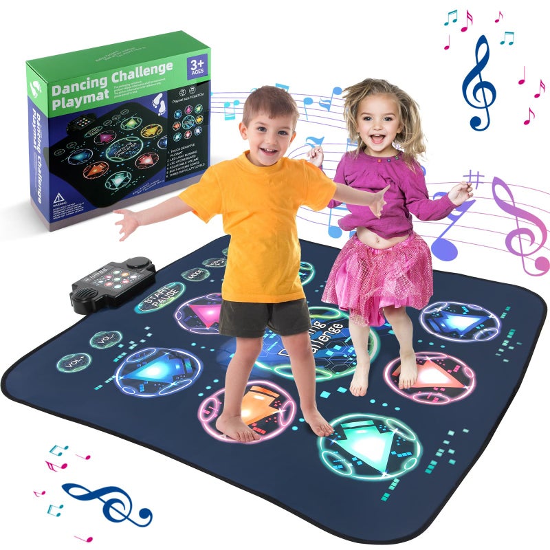 Zitranse Dance Mat Electronic Dance Mixer Rhythm Step PlayMatDance pad Game Toy for Girls BoysChristmasFestivalBirthday Gift for Kids Builtin Music24 Challenge LevelsAge 34 6 7 8 9 10 11 12 Year Old - Image 2
