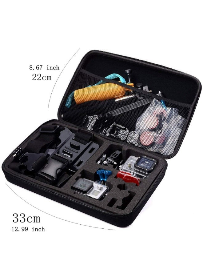 EVA Shockproof Camera Case - Protective Tool Box for GoPro Hero 12/11/10/9/8/7/6/5/4, DJI OSMO, Sony Action Cameras, and Accessories (Large, 32x21x7cm) - Image 3