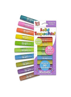 The Pencil Grip Kwik Stix Solid Tempera Paint Pens Pastel Colors Super Quick Drying 10 Pack Tpg680  - Image 2