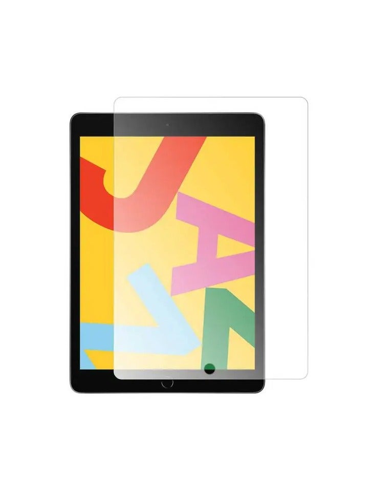 واقي شاشة من الزجاج المقوى لجهاز ابل ايباد 9/8/7 10.2 بوصة - شفاف