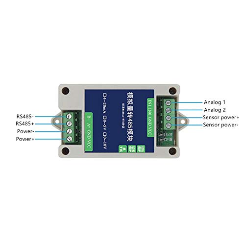 Taidacent 10/12 Bit AD Multi Channel 4-20Ma 0-5V 0-10V PLC Analog I/O Input to RS485 Modbus RTU TCP Converter Module (0-10V) - Image 4