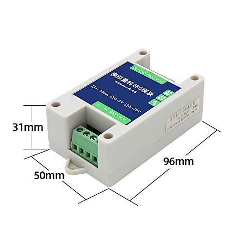 Taidacent 10/12 Bit AD Multi Channel 4-20Ma 0-5V 0-10V PLC Analog I/O Input to RS485 Modbus RTU TCP Converter Module (0-10V) - Image 2