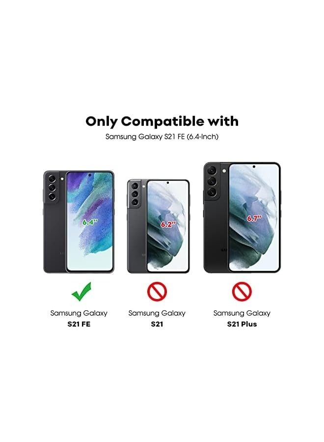 JETech Screen Protector for Galaxy S21 FE 5G with Camera Lens Protector, Easy Installation Tool, Tempered Glass Film, Fingerprint ID Compatible, 2-Pack Each - Image 3
