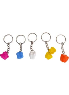 Vulli Tooth Shaped Keychain 5 Pieces 