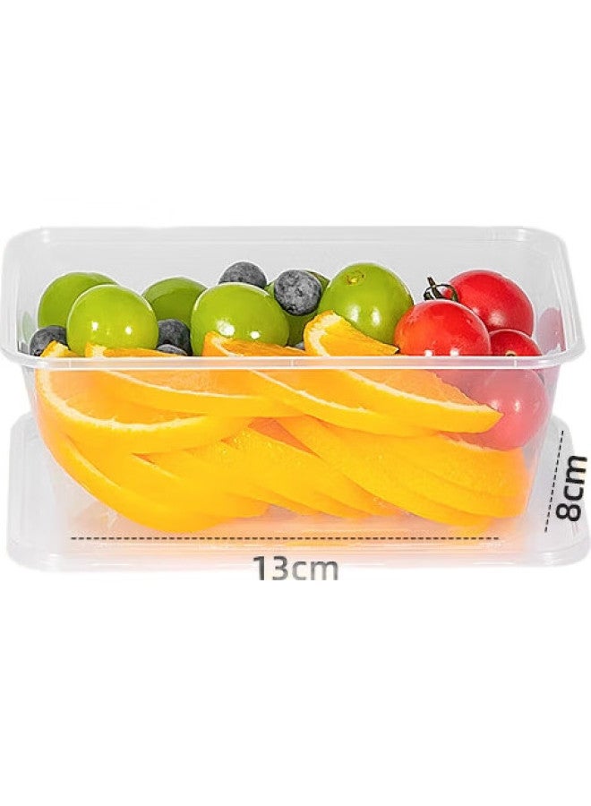 Temeiju Disposable Square Food Containers, 1000 Model, 20 Sets, With Lids, Food-Grade, Thick Takeout Boxes, Picnic Utensils - Image 2