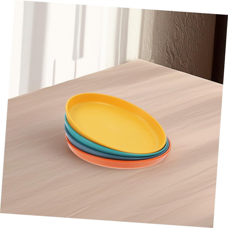8pcs Plastic Cat Food Bowls Flat Shallow Pet Feeding Dishes Whisker Friendly for Kittens and Short-Legged Cats Small Pet Wet Food Plates - Image 4