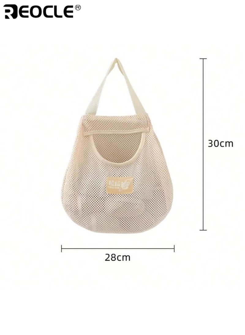 ريوكل حقيبة تخزين معلقة من القماش بأسلوب عصري منظم جداري بدون حفر للجوارب والملابس الداخلية منظم متعدد الوظائف لتوفير المساحة أساسي لغرف السكن الطلابي - Image 5