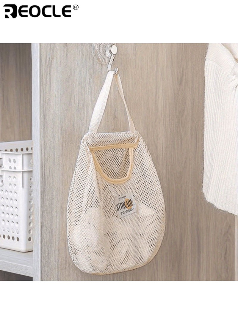 ريوكل حقيبة تخزين معلقة من القماش بأسلوب عصري منظم جداري بدون حفر للجوارب والملابس الداخلية منظم متعدد الوظائف لتوفير المساحة أساسي لغرف السكن الطلابي - Image 2