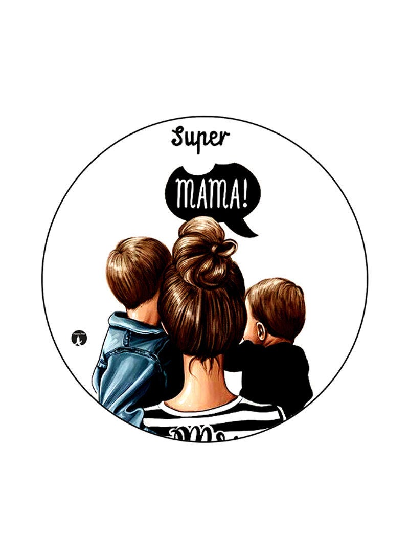 RKN A Mother Printed Mouse Pad White