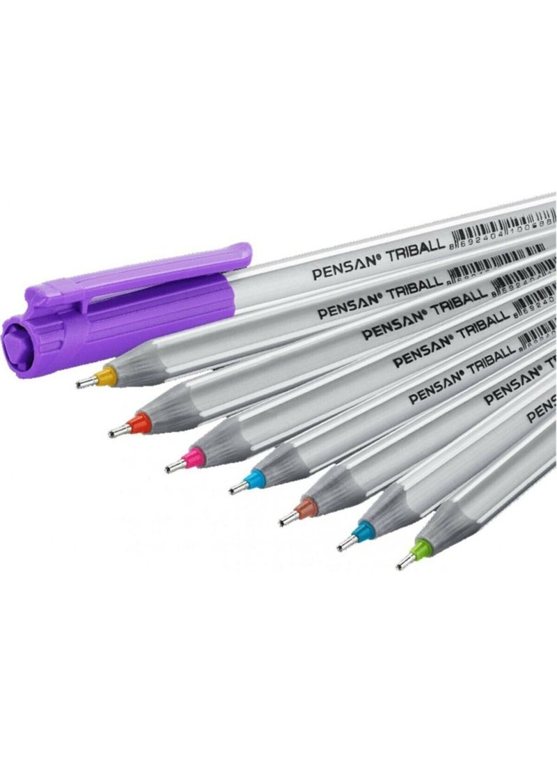 Triball Set of 8 Colored Ballpoint Pens - pzsku/Z0079BE625DA512974F49Z/45/_/1737051737/c00b45a3-5975-4c60-a19f-7b69258bb573