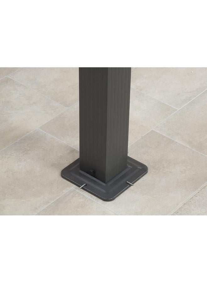 Yulan Outdoor Retractable Pergola Canopy Patio Gazebo Sun Shelter with Steel Frame for Outdoors, Cream White 3x3x2.3 - Image 5