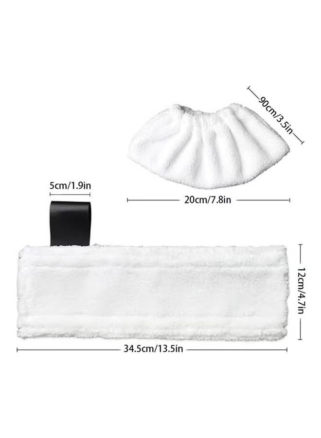 8 Pack Microfiber Mopping Pads Replacement for Karcher SC2 SC3 SC4 SC5 Cloth Accessories White - Image 5