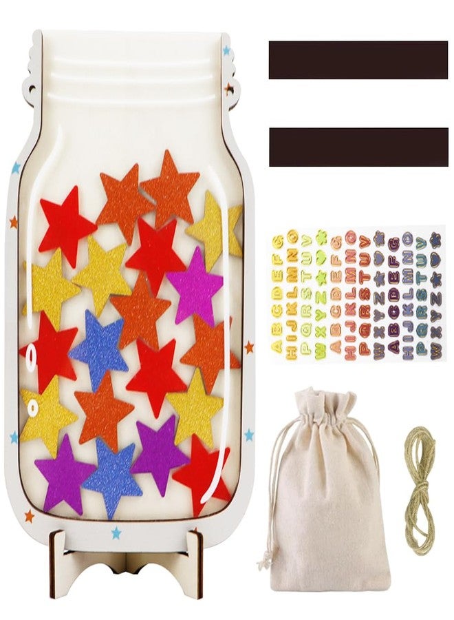 Vanleonet Reward Jars for Kids, Magnetic Star Jar Reward System, Behavior Management Classroom Tools, Star Reward Jar, Ideal for Classroom Home - Image 1