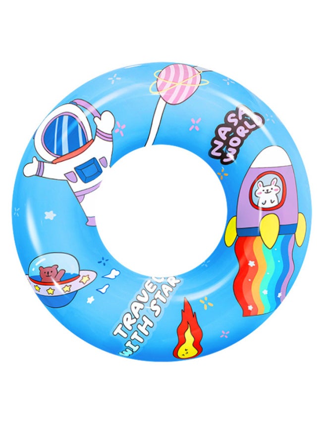 Generic Swimming Ring Children's Life Ring Anti-flip Girl Beginner Baby Swimming Ring Cartoon Inflatable Boy Underarm Ring-Outer Diameter After Inflation:50-Inner Diameter After Inflation:Astronaut (swimmin - Image 1