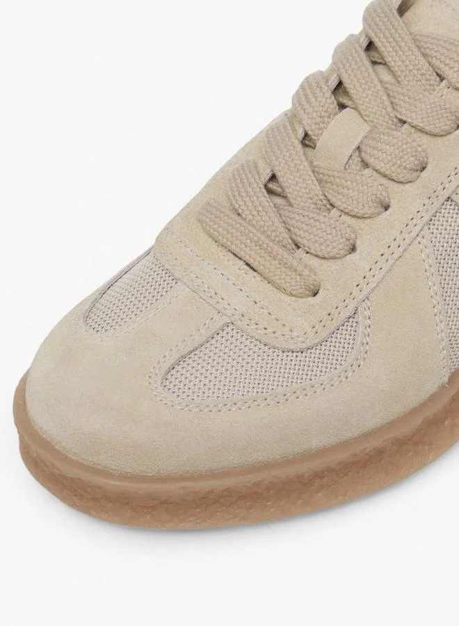 Celeste BEIGE Women Lace-Up Sneakers for Women | Best Price UAE