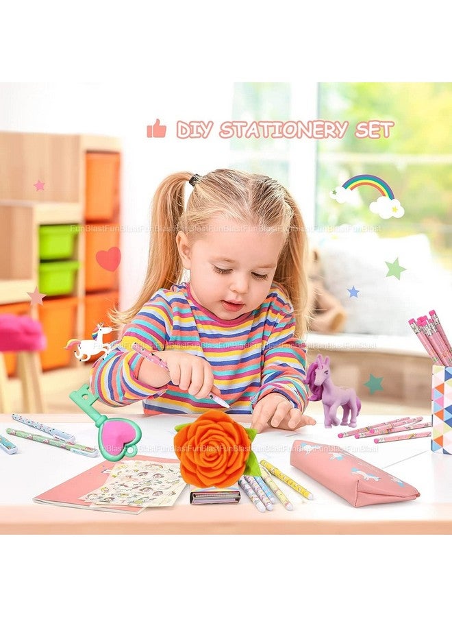 فنبلاست ممحاة يونيكورن من فن بلاست - ممحاة قابلة للسحب، ممحاة مبتكرة بطابع يونيكورن، ممحاة كاواي للأطفال والطلاب، هدية قرطاسية فاخرة للأطفال، هدية إرجاع للأطفال (تاج) - Image 4