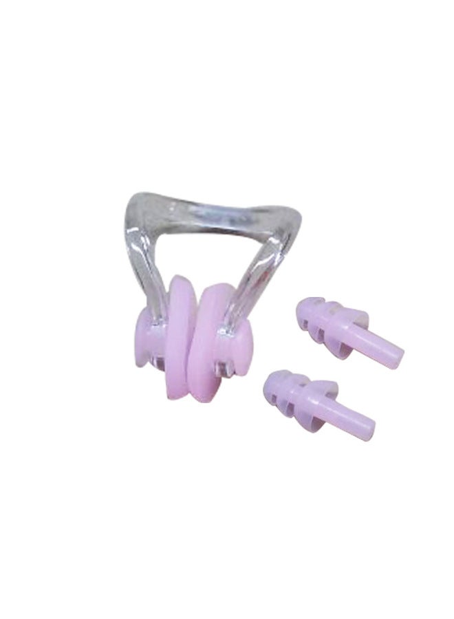 Generic W12 (oval Box) Swimming Silicone Earplug Nose Clip Set Swimming Equipment Manufacturers And Retail Soft-Color:W12-21 Rubber Powder - Image 4