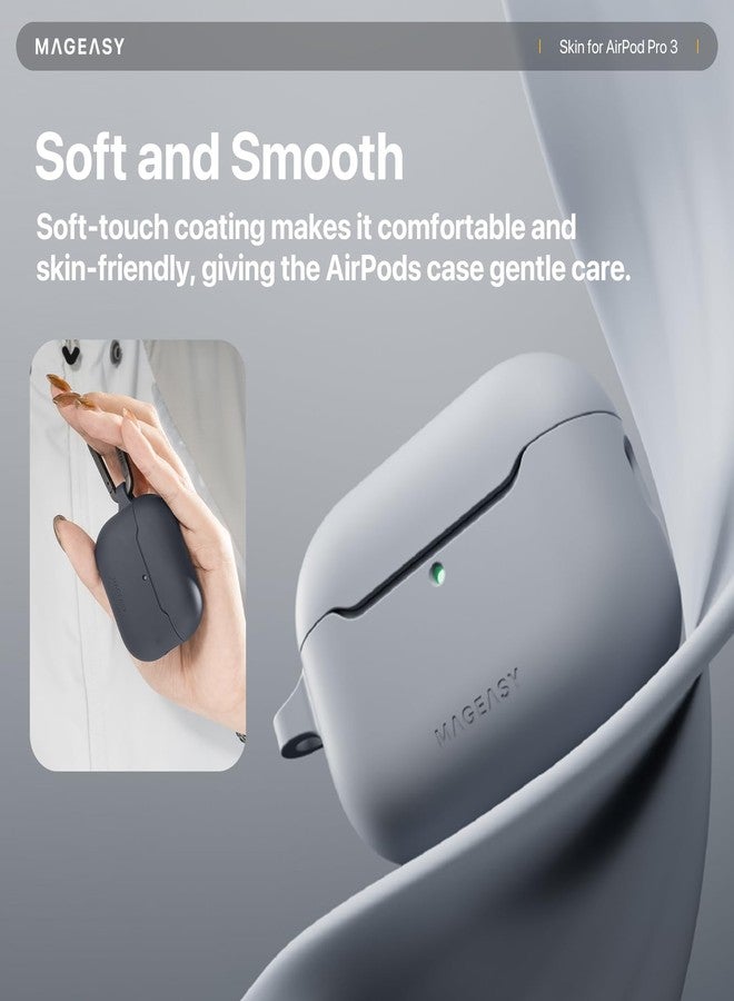 MAGEASY Designed for AirPods Pro 3 Case - Shockproof Protective Case for AirPods Pro 3, Stain-Resistant, Smooth & Skin-Friendly, Support Wireless Charging - Skin (Starlight) - Image 3