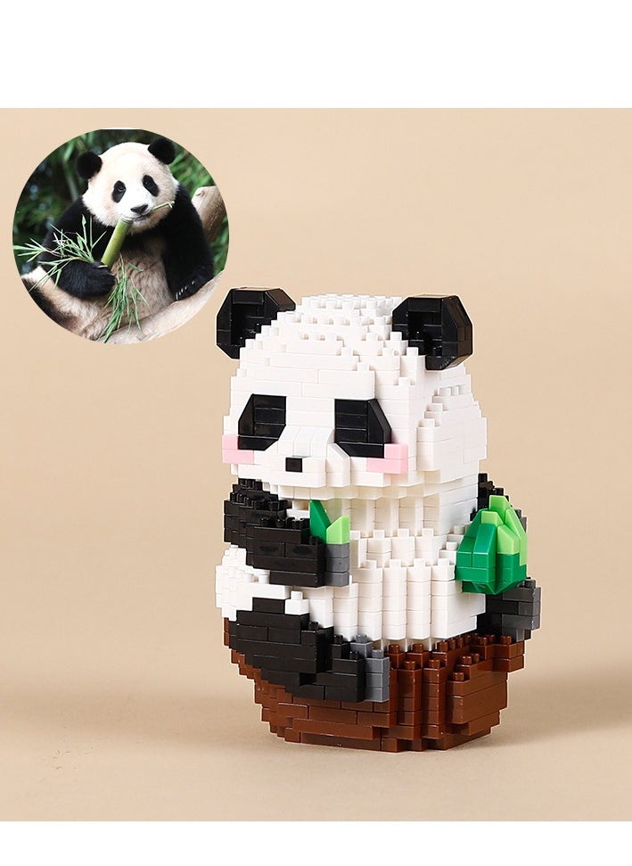 Generic Panda Icons (Huahua Eating) Building Toy Set 6+ Years 