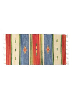 H2H H2H Geometric Rug (Lemon & Green, Cotton, 60x120cm)  - Image 4