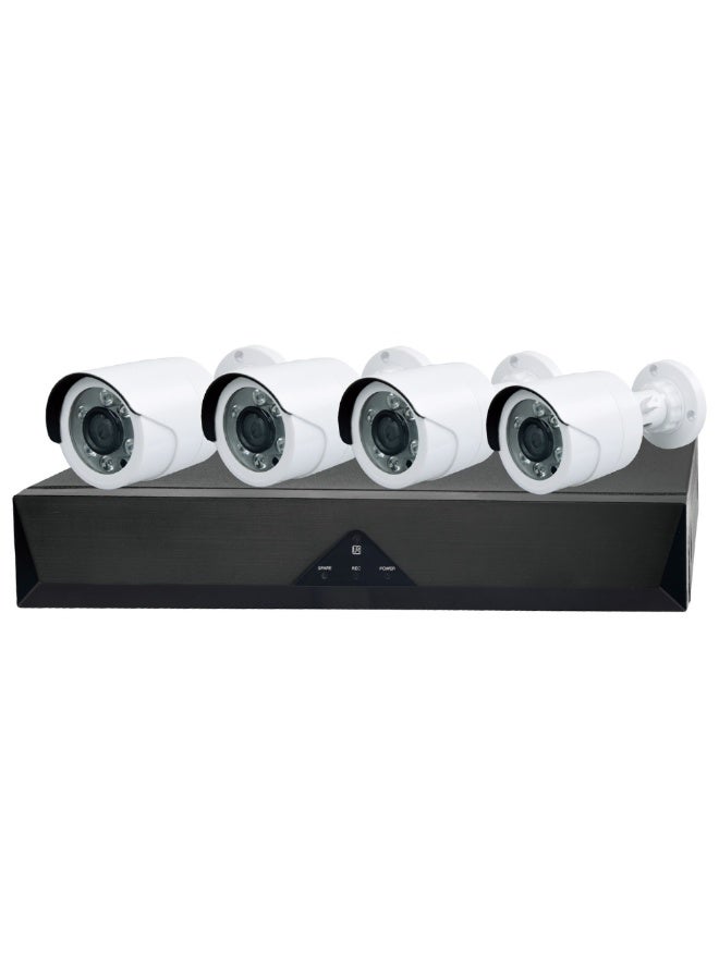 JORTAN JT-6115AHD-4 4-in-1 HD Analog AHD 1080P CCTV Security Camera, Waterproof Outdoor & Indoor Surveillance Camera, IR Night Vision, Metal Housing, Compatible with AHD/TVI/CVI/CVBS DVR Systems - Image 1