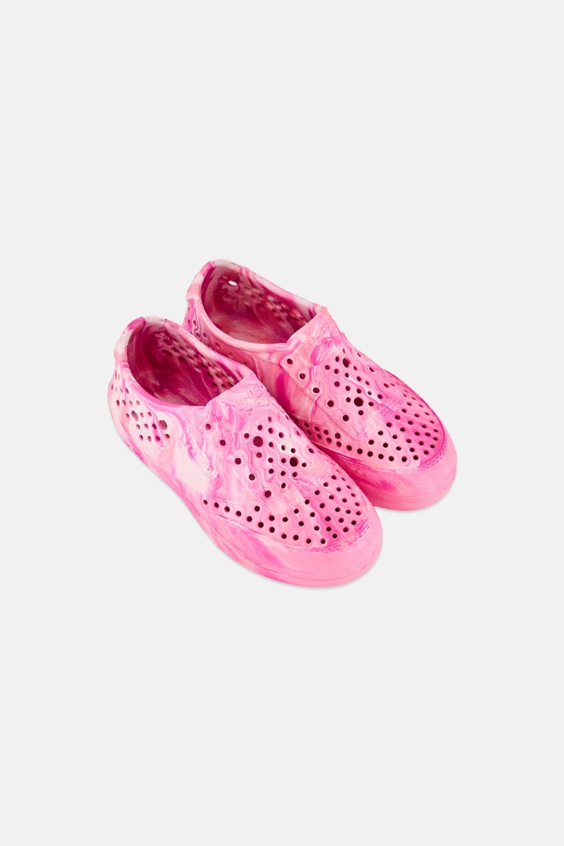 Reebok Toddlers Girl Classic MLD Slip On Sandals, Pink - Image 2