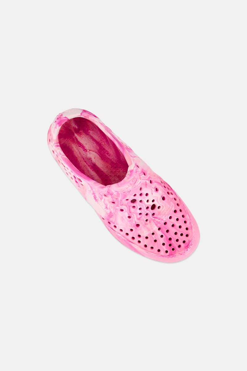 Reebok Toddlers Girl Classic MLD Slip On Sandals, Pink - Image 4