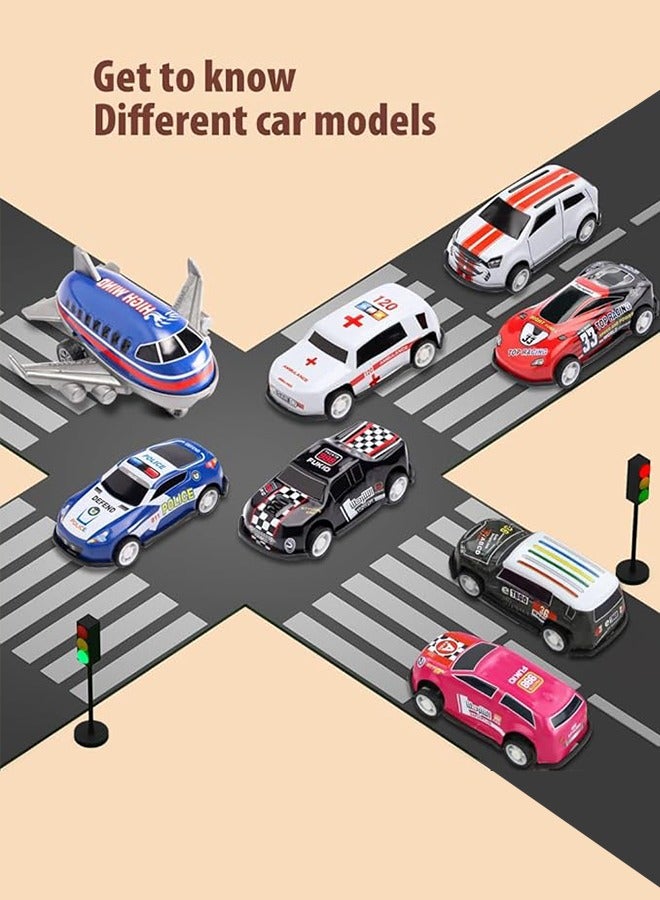 general 30 Pcs Pull Back Toy Cars Airplanes with Storage Box, Alloy Mini Race Push and Pull Back Cars Planes Vehicles Toys for Kids, Party Favors Toy Cars Suitable Kids Gifts For Kids 3+ Years - Image 5