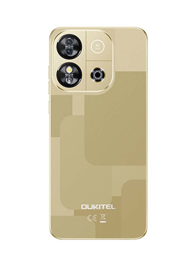 أوكيتل جوال C57 PRO ثنائي الشريحة بذاكرة رام 4+12 جيجابايت وذاكرة داخلية 128 جيجابايت لون ذهبي يدعم 4G LTE - إصدار الشرق الأوسط - Image 2