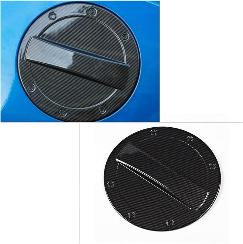 Carbon Fiber Look Gas Cap Cover For Chevrolet Camaro 2017 2022 Accessories - Image 4
