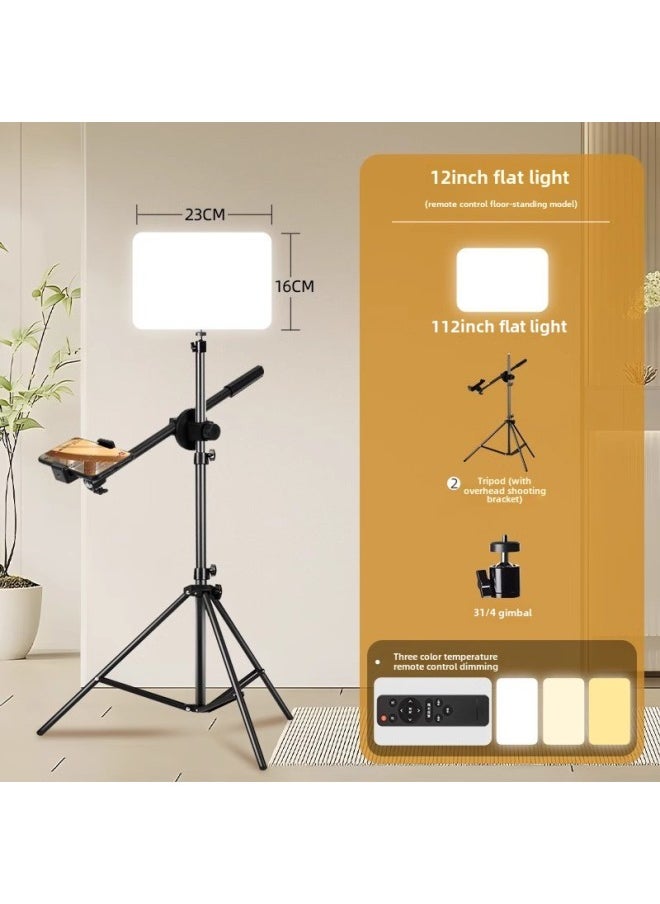 Generic SOURCE Manufacturer One-piece Delivery Live Fill Light Photography Shooting Lighting Photo Anchor Dedicated LED Live Studio-Specifications: + Floor Vertical Shooting Bracket  - Image 1