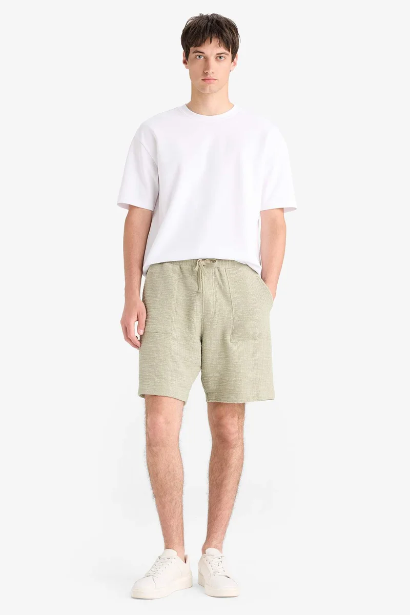 DeFacto Relax Fit Tied Waist Bermuda Shorts