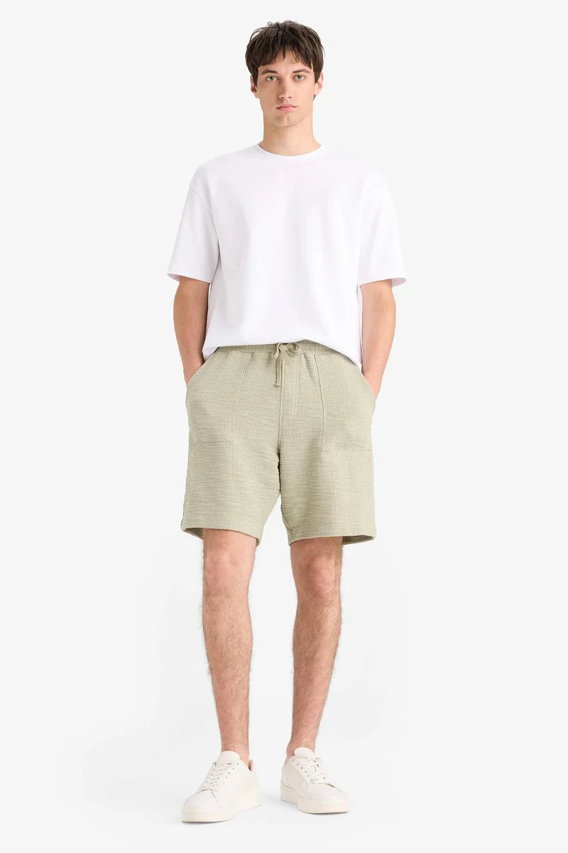 DeFacto Relax Fit Tied Waist Bermuda Shorts