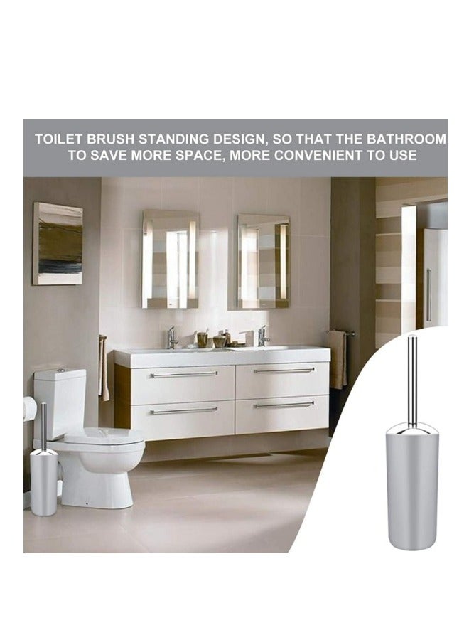 ميكسد اكسسوارات الحمام مجموعة ( مع علبة ) ، 6 قطعة من البلاستيك هدية حمام مجموعة ( مع القمامة ) ، فرشاة المرحاض ، موزع الصابون ، علبة الصابون ، مستحلب مجموعة ( رمادي ) - Image 5