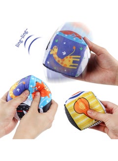 Generic 0-3 Years Old Baby Early Education Cloth Book Rattle Soothing Ball Dice Soothing Baby Stick BIBI Stick English Cognitive Toy-Color:1912-1 Soothing Ball Dice Bear Style 32g Volume Weight 90g-Specifications:Our Supports Labeling  - Image 4