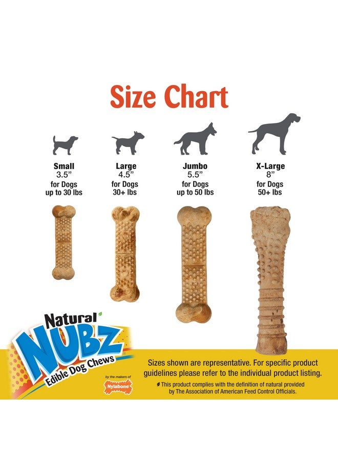 Nylabone Nubz Natural Edible Chew Treats for Dogs, Long Lasting Chews Made in USA, Chicken Flavor, Small - Up to 25 lbs. (36 Count) - Image 3