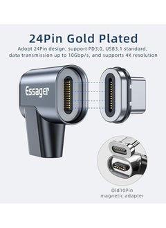 SYOSI USB C Magnetic Adapter 24Pins, Type C Magnetic Connector Support PD 100W USB3.1 Gen2x2 20Gbps Data Transfer 4K@60 Hz Video Output, Compatible with MacBook Pro/Air Type C Devices  - Image 5