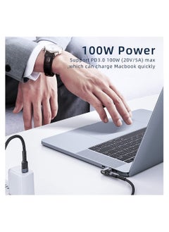 SYOSI USB C Magnetic Adapter 24Pins, Type C Magnetic Connector Support PD 100W USB3.1 Gen2x2 20Gbps Data Transfer 4K@60 Hz Video Output, Compatible with MacBook Pro/Air Type C Devices  - Image 4