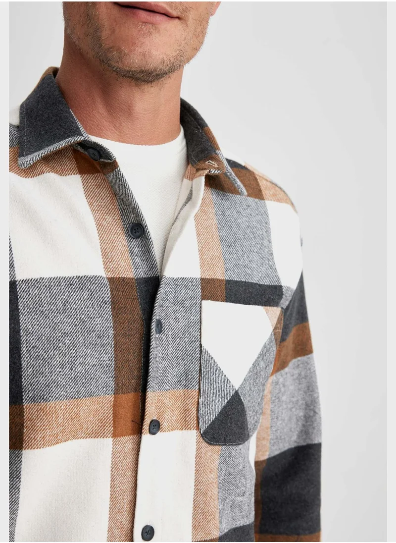 DeFacto Checked Regular Fit Shirt