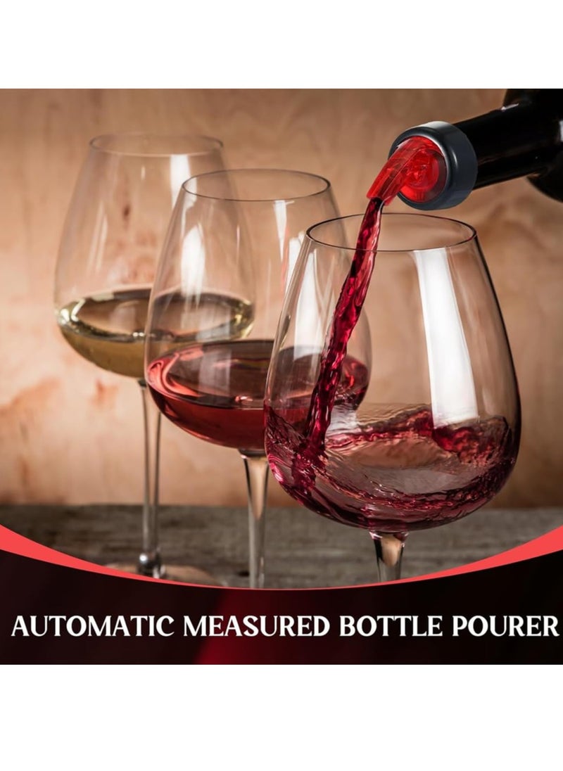 SYOSI 2 Pcs Automatic Measured Bottle Pourer - Quick Shot Spirit Measure Pourer Drinks Wine Cocktail Dispenser Home Bar Tools (1oz/30ml)  - Image 4