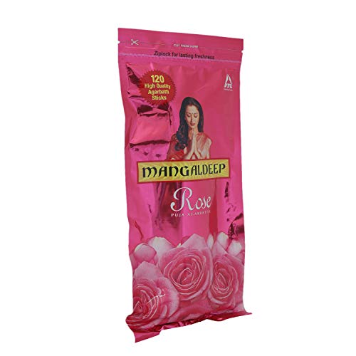 Mangaldeep Zip Lock Agarbatti, Rose, 139g - Image 3