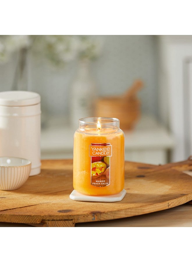 Yankee Candle Mango Peach Salsa Scented, Classic 22oz Large Jar Single Wick Candle, Over 110 Hours of Burn Time - Image 3