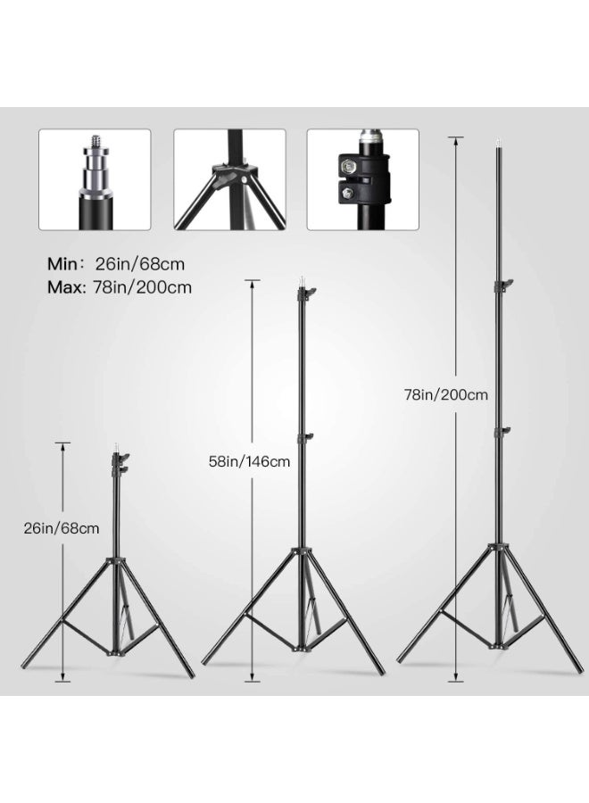 AIWANTO 2-Piece Softbox Lighting Kit for Content Creation, YouTube & Studio – 50×70 cm Softboxes with Adjustable Stands to 2 m, E27 Sockets (Bulbs Not Included), Diffusers, Switch & Storage Bag, Euro Plug - Image 4
