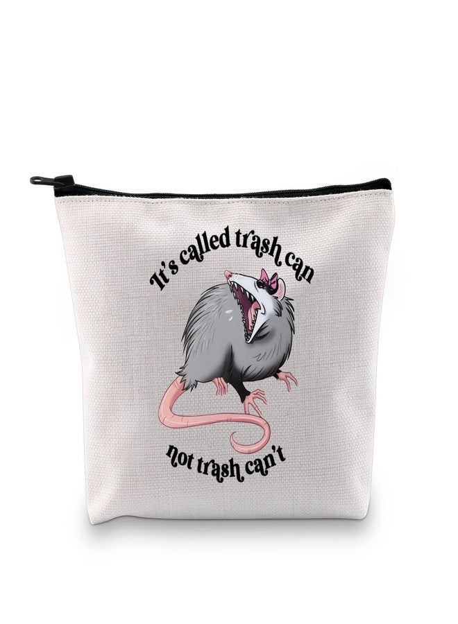 XYANFA It's Called Trash Can Not Trash Can't Possum Makeup Bag Opossum Gifts For Opossum Lovers Opossum Zipper Pouch (trash can) - Image 1