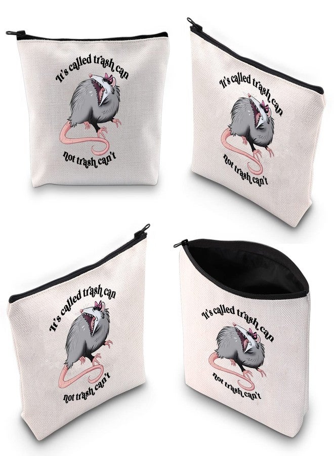 XYANFA It's Called Trash Can Not Trash Can't Possum Makeup Bag Opossum Gifts For Opossum Lovers Opossum Zipper Pouch (trash can) - Image 2