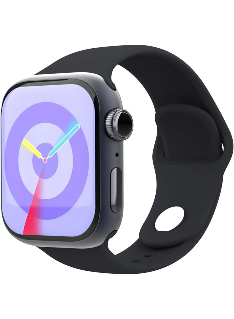 G-Tab Smartwatch 9th Gen - Black, 41mm | High-Resolution Screen, Photo Display, Mobile App, Extra Strap, Call & Notification Support - Image 5