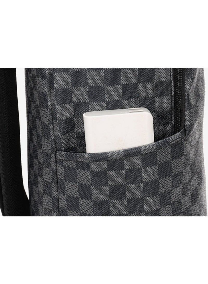 New style casual shark-print backpack for business, large capacity men's travel bag, school bag for college students - Image 3
