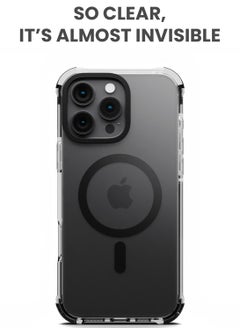 TinyMoose iPhone 16 Pro Max MagSafe Phantom Grip Drip iPhone Case with MagSafe made for iPhone 16 Pro Max, Anti-Drop Shock Absorption, Anti-Scratch - Ghost Black  - Image 3